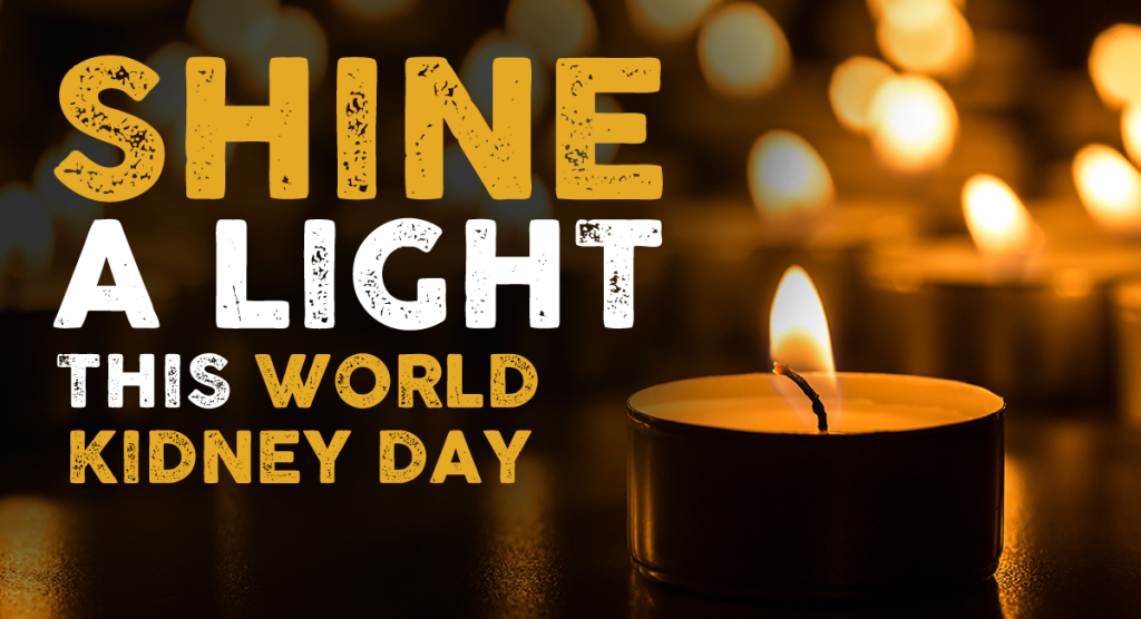 Shine a light this World Kidney Day with image of a tea light